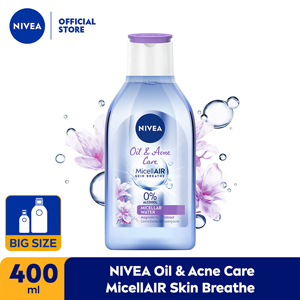 Promo Harga Nivea MicellAir Skin Breathe Micellar Water Oil & Acne Care 400 ml - Indomaret