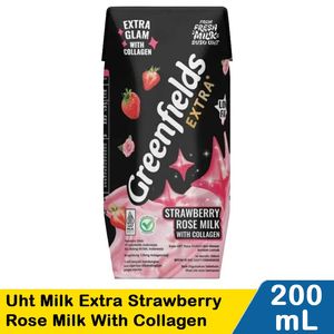 Promo Harga Greenfields UHT Strawberry 200 ml - Indomaret