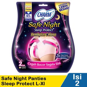 Promo Harga Charm Sleep Protect Plus Panties 2 pcs - Indomaret