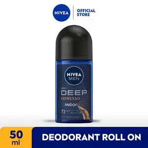 Promo Harga Nivea Men Deo Roll On Deep Black Charcoal Espresso 50 ml - Indomaret