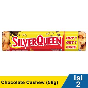 Promo Harga Silver Queen Chocolate Cashew 58 gr - Indomaret