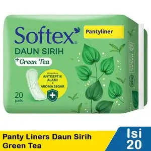 Promo Harga Softex Pantyliner Daun Sirih Green Tea Regular 20 pcs - Indomaret