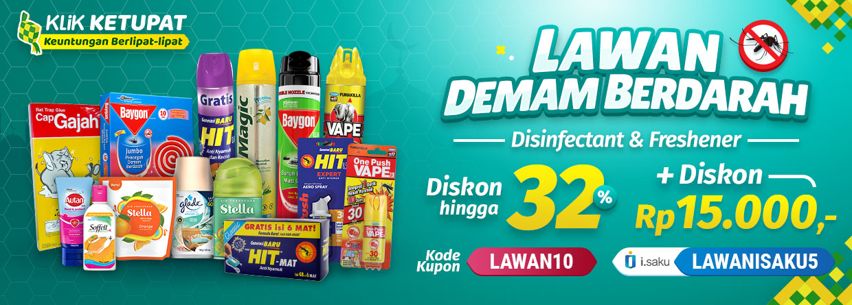 Belanja Disinfectant Freshener Dapat Diskon Hingga Rp 15 