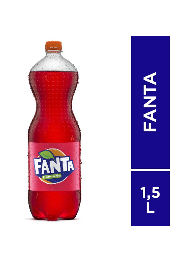 Fanta Soft Drink Strawberry Pet 1500Ml | KlikIndomaret