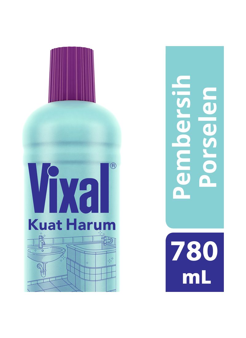 Vixal Pembersih Kamar  Mandi  Kuat Harum 780mL KlikIndomaret