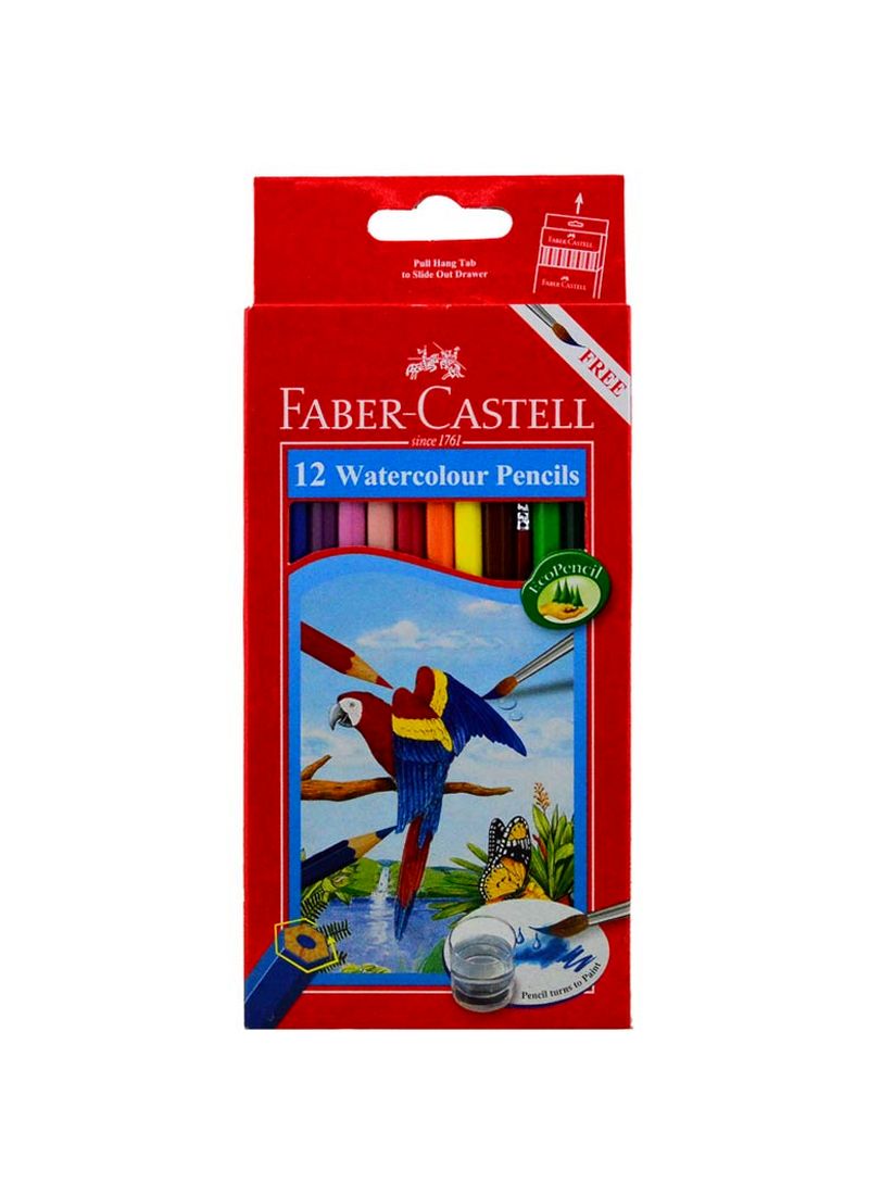 Faber Castell Pencil Warna 114462 12 S Watr Color Long Pck Klikindomaret