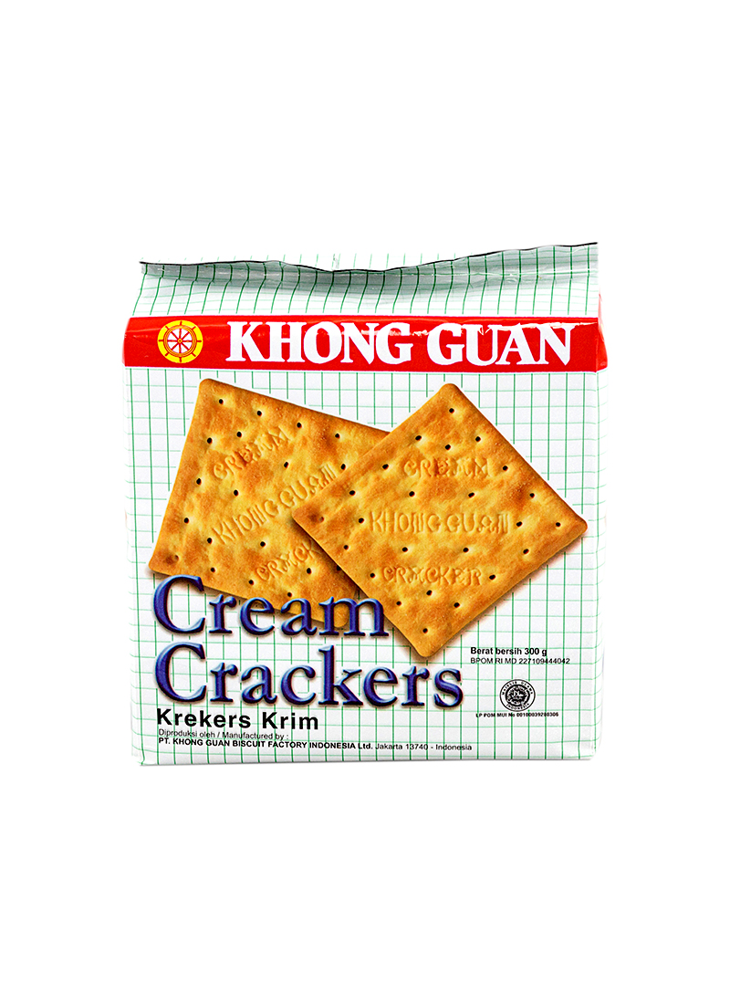 Khong Guan Crackers Cream New Pck 300g Klikindomaret