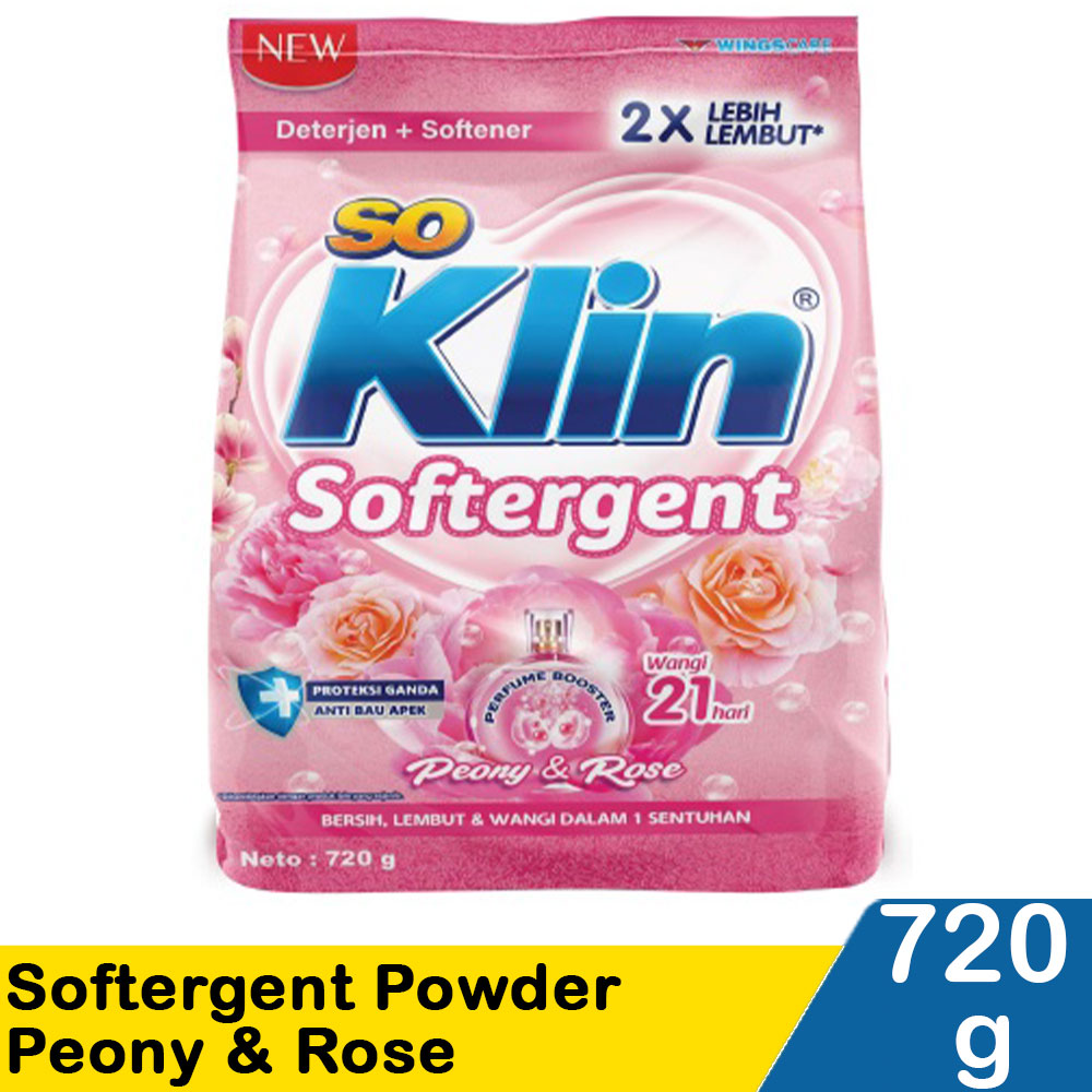 So Klin Softergent Powder Pink Cotton 770g KlikIndomaret