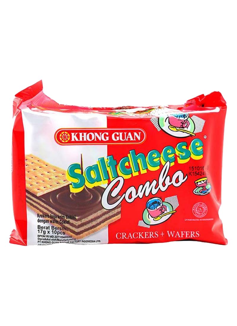 Khong Guan Crackers Wafer Saltcheese Combo Pck 10x17g Klikindomaret