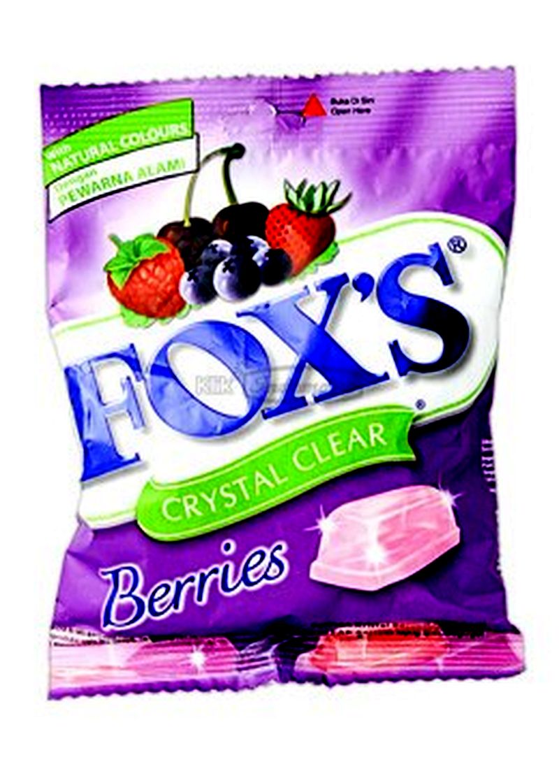 Fox s Candy Crystal Clear Berries Pck 90G KlikIndomaret