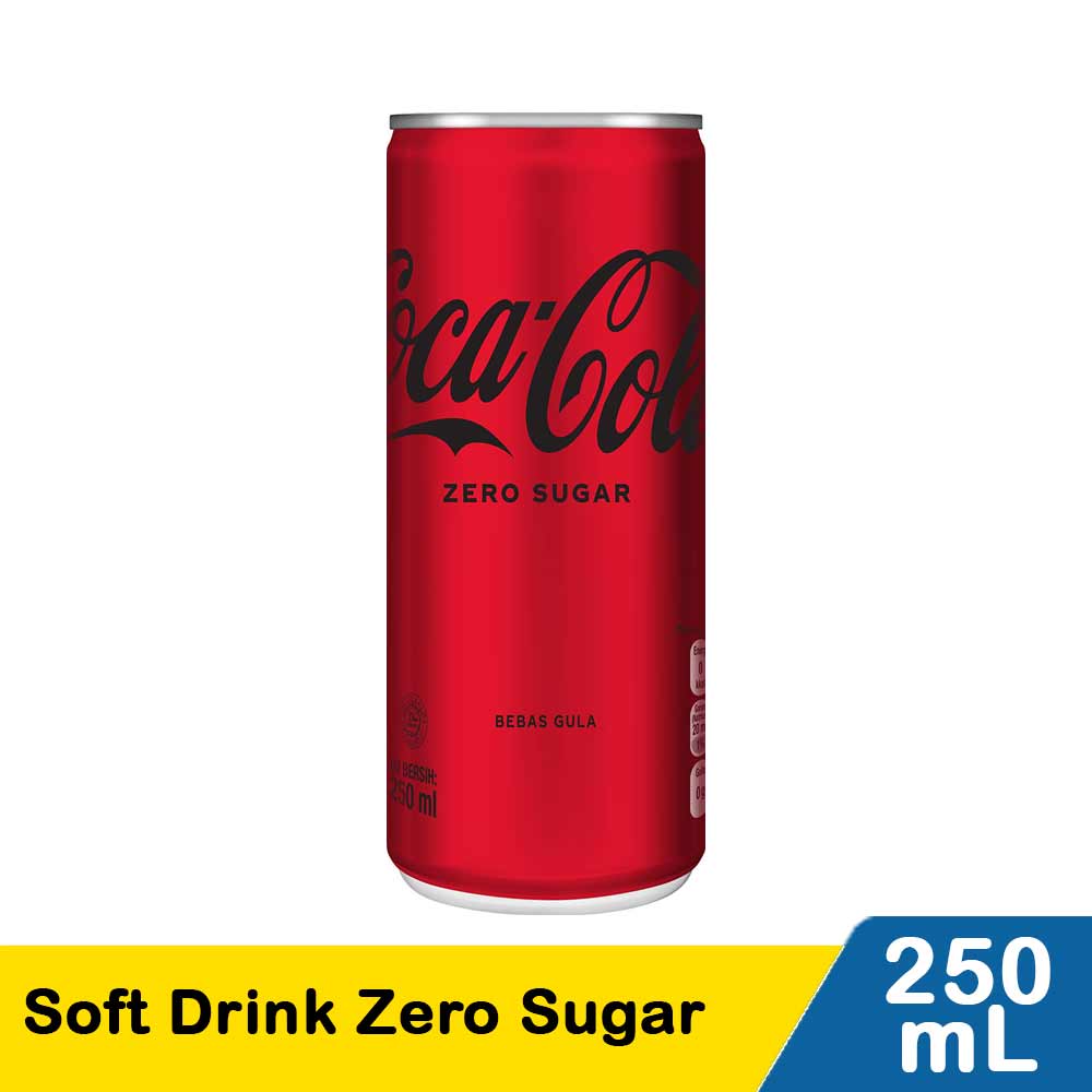 Coca Cola Soft Drink Zero Sugar 250mL | Klik Indomaret