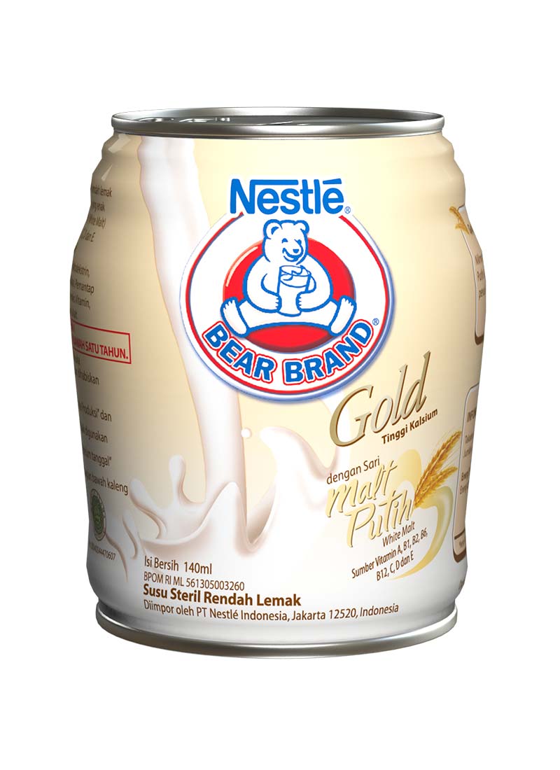 Bear Brand Susu Encer Gold Malt Putih Klg 140ml Klikindomaret