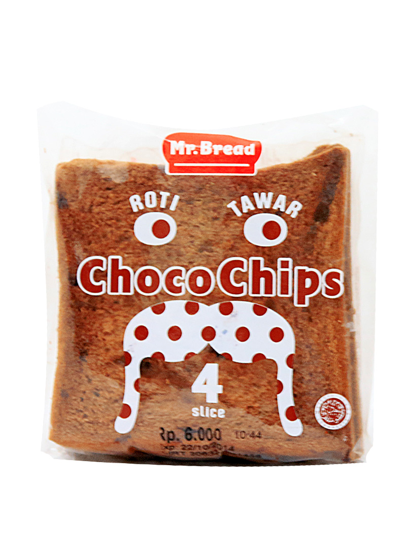 Mr Bread Roti Tawar 4 S Choco Chips Pck KlikIndomaret