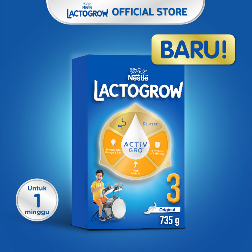 Lactogrow 3 Susu Pertumbuhan Dha Prebio 1 750g Klikindomaret