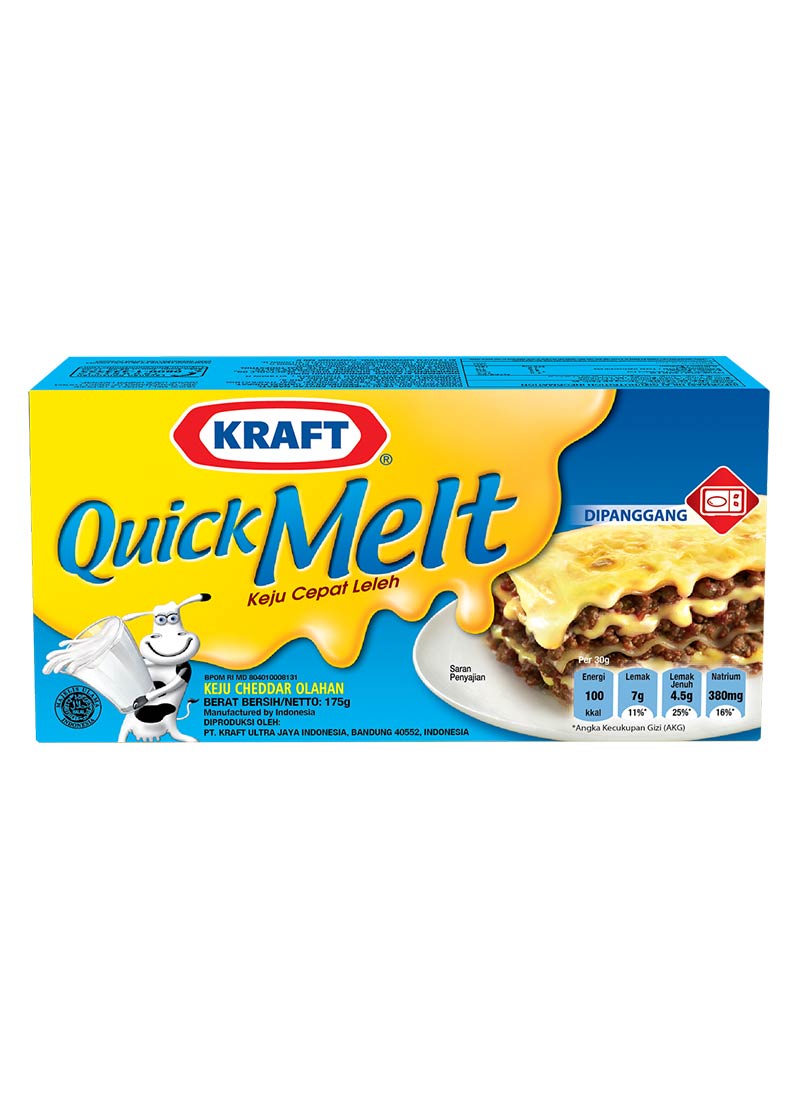Kraft Cheese Quick Melt Box 175G KlikIndomaret