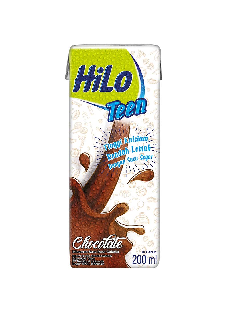 Hilo Teen Susu Cair Uht Chocolate Tpk 200Ml KlikIndomaret
