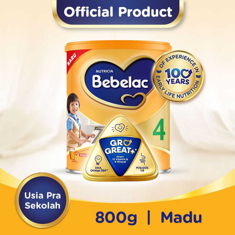 Bebelac 4 Susu Pertumbuhan Fos Gos Madu 800g Klikindomaret