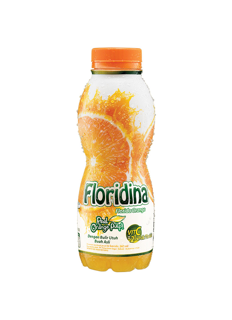 desain kemasan floridina drink
