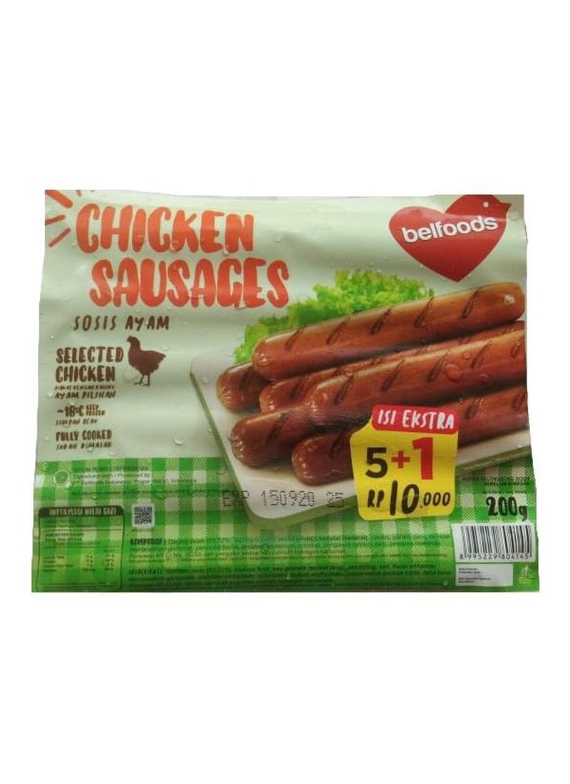 Belfoods Favorite Chicken Sausages 6 S 200g KlikIndomaret
