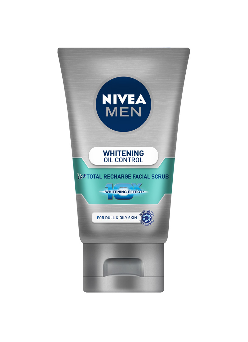 Nivea Facial Scrub For Men Whitening Oil Control Tub 100Ml