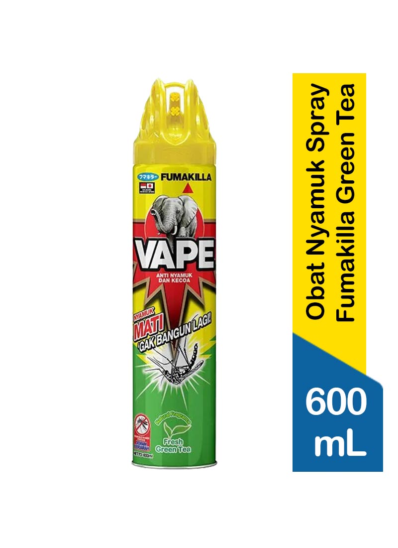 Vape Obat Nyamuk Spray Fumakilla Green Tea 600ml Klik Indomaret