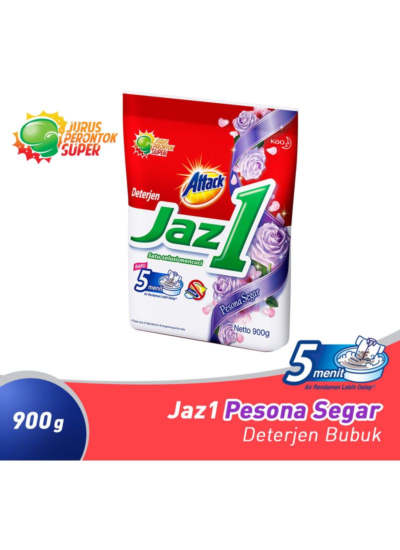 Kao Attack Deterjen Powder Jaz 1 Pesona Segar Pck 900g Klikindomaret