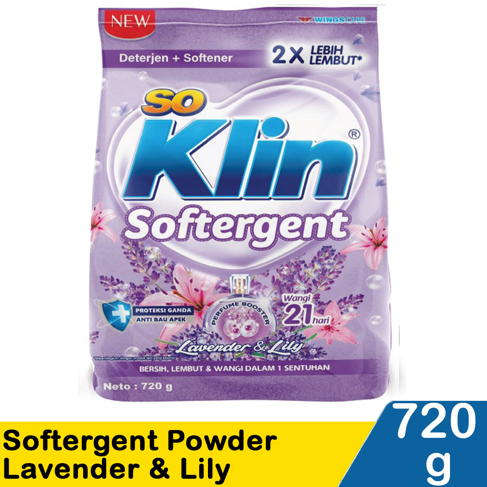 So Klin Softergent Powder Purple Lavender 800G KlikIndomaret