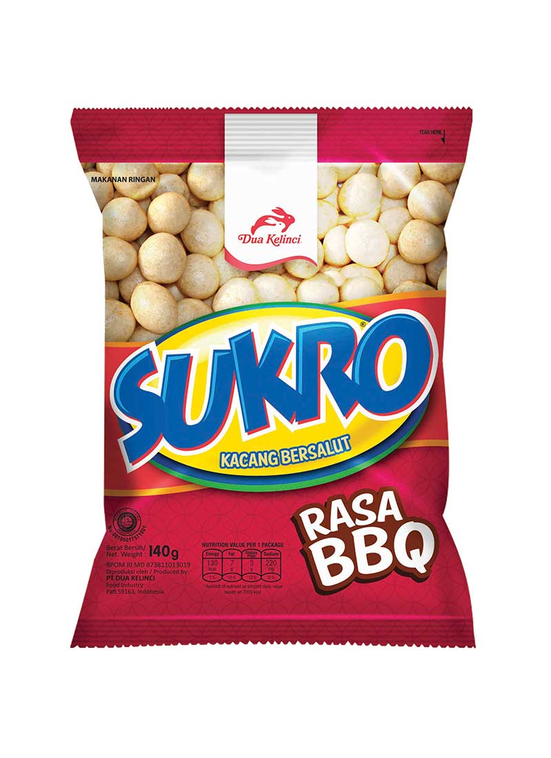 Dua Kelinci  Kacang Sukro Bbq 140g KlikIndomaret