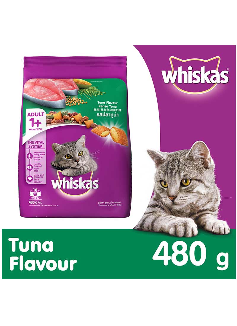 Whiskas Cat Food Pocket Tuna 480g Klikindomaret