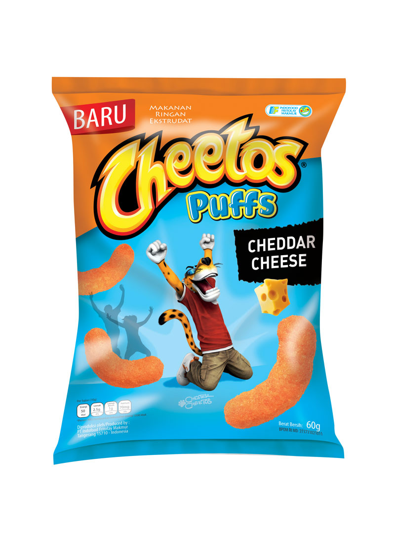 Cheetos Snack Puffs Cheddar Cheese Pck 60G | KlikIndomaret