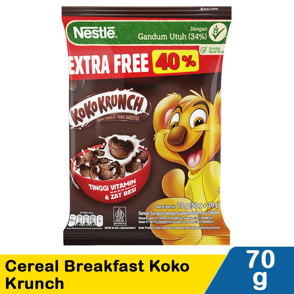 Nestle Cereal Breakfast Koko Krunch 80g Klikindomaret