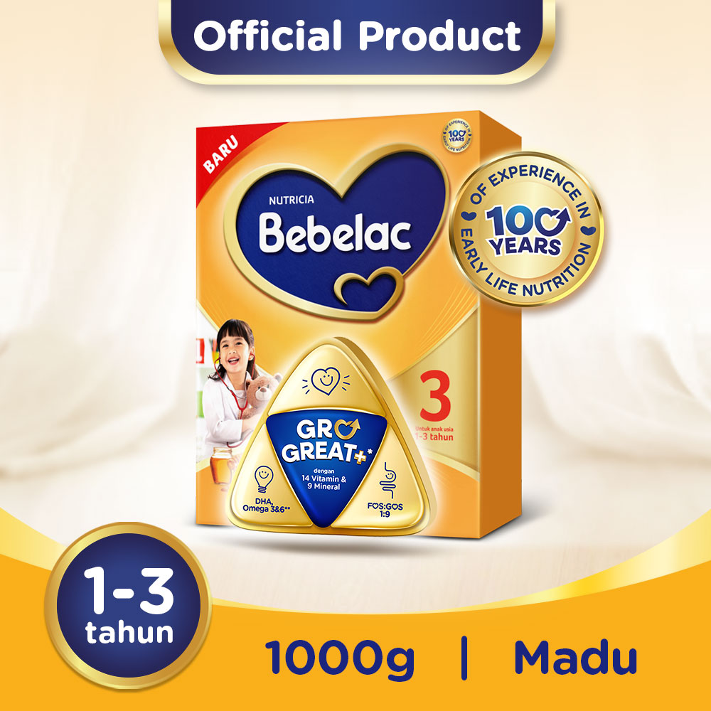 Bebelac 3 Susu Pertumbuhan Madu 1000g Klikindomaret