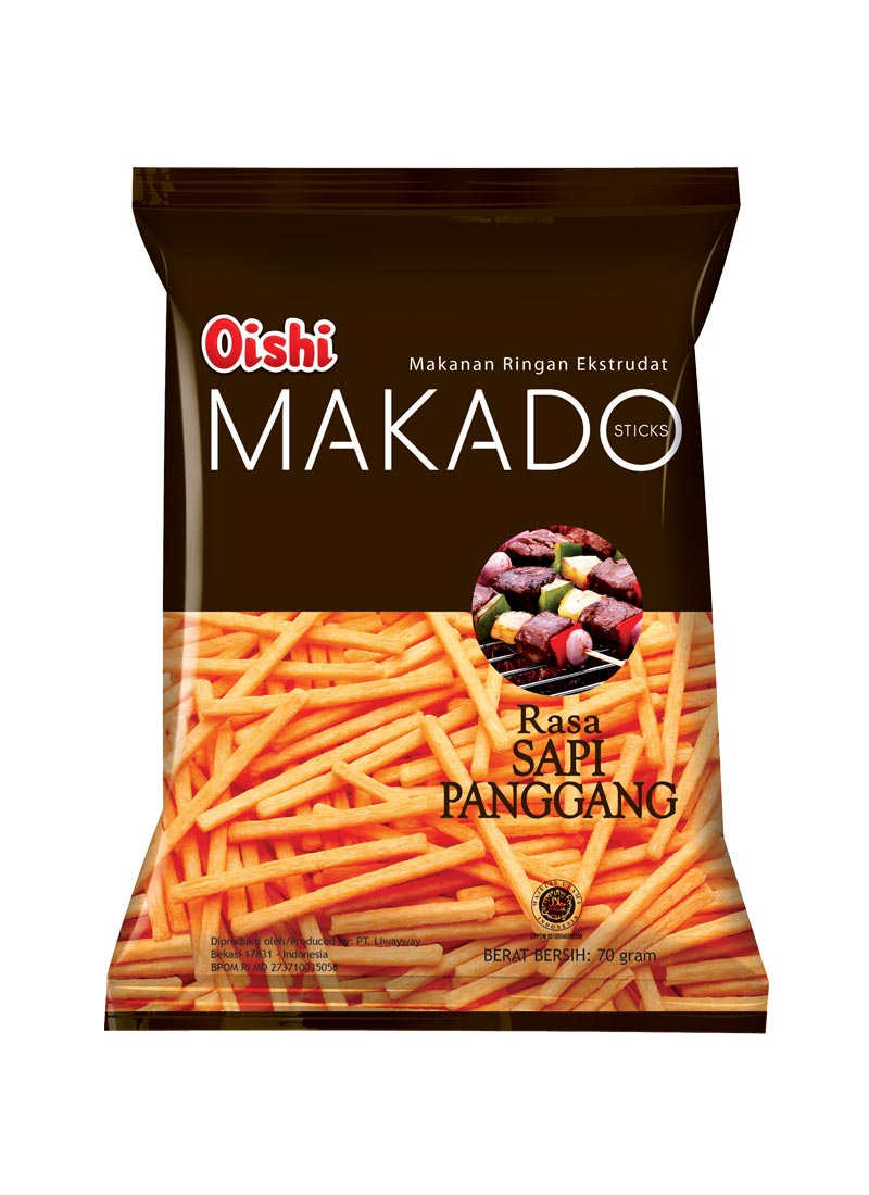 Oishi Snack  Stick Makado Sapi Panggang 70g KlikIndomaret