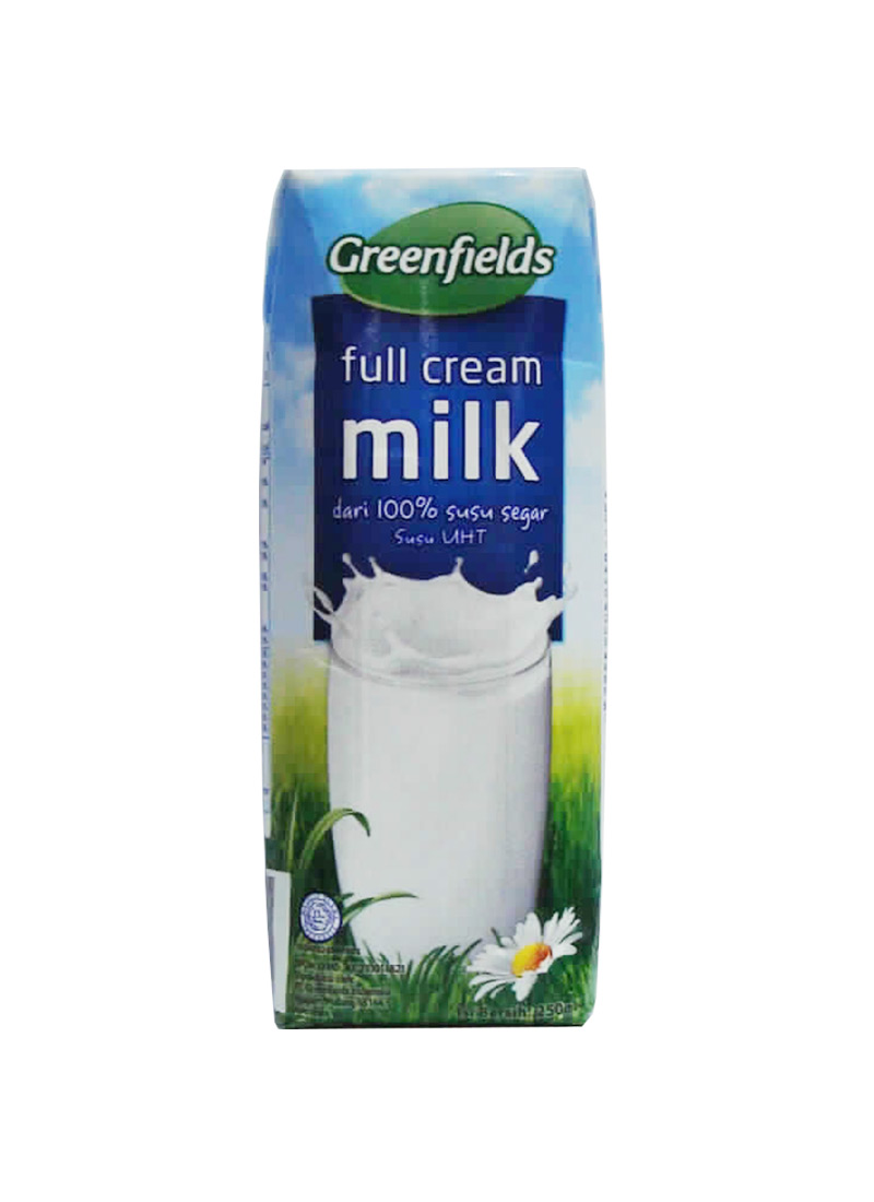 Greenfields Uht Milk Full Cream 250mL KlikIndomaret