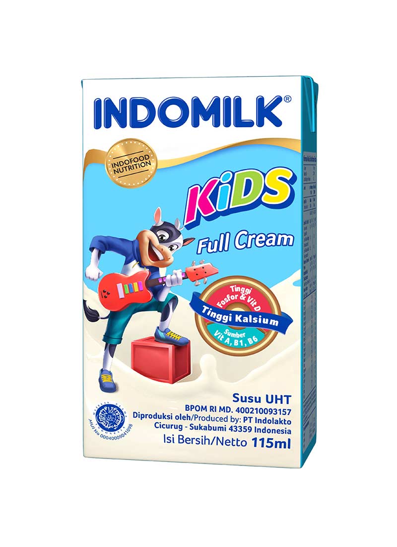 Indomilk Susu Cair Uht Kids Full Cream 115mL | KlikIndomaret