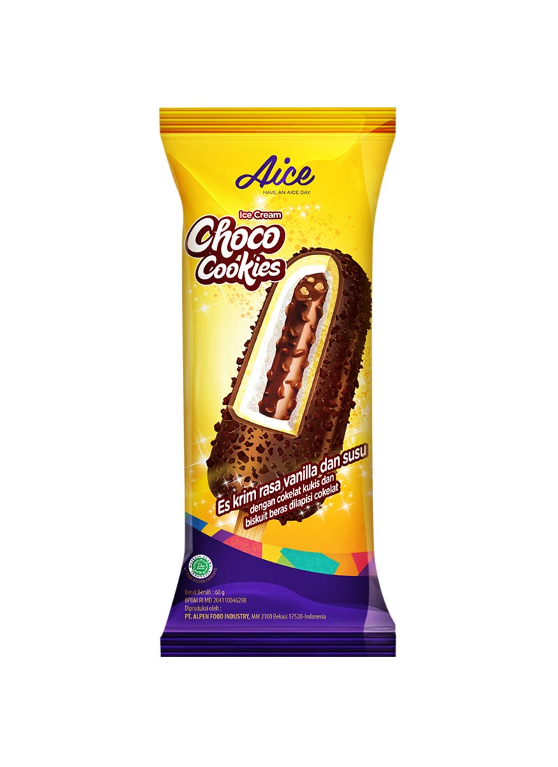 Aice Ice Cream Choco Cookies 60g KlikIndomaret