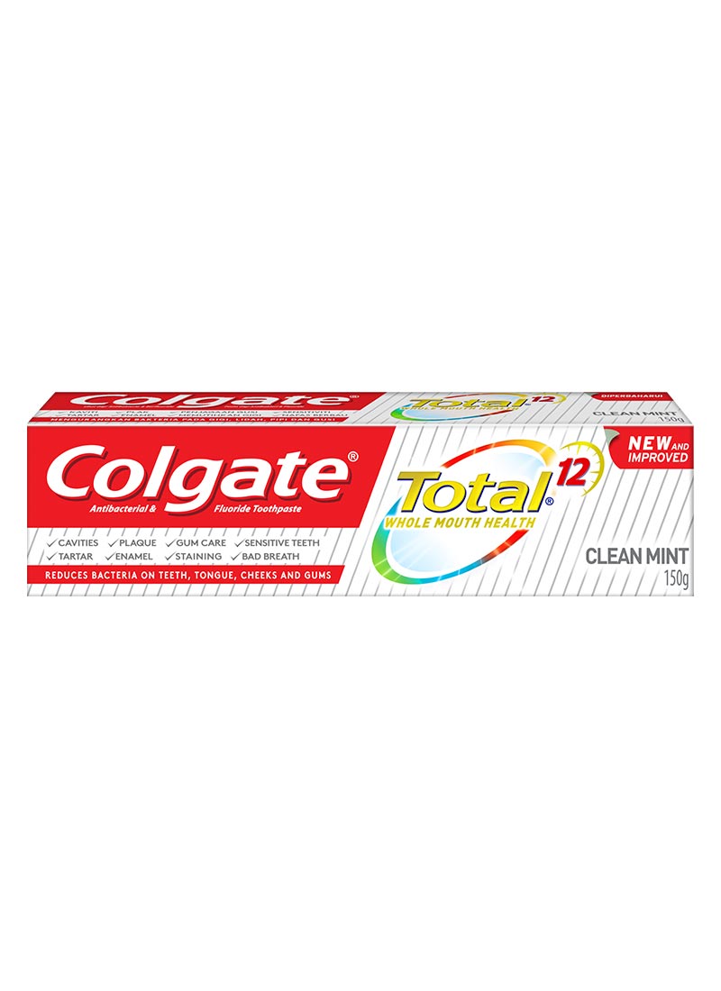 Colgate Pasta Gigi Total Protect 12H Clean Mint 150g | KlikIndomaret