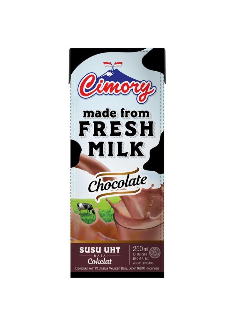 Cimory Fresh Milk Uht Chocolate 250mL KlikIndomaret