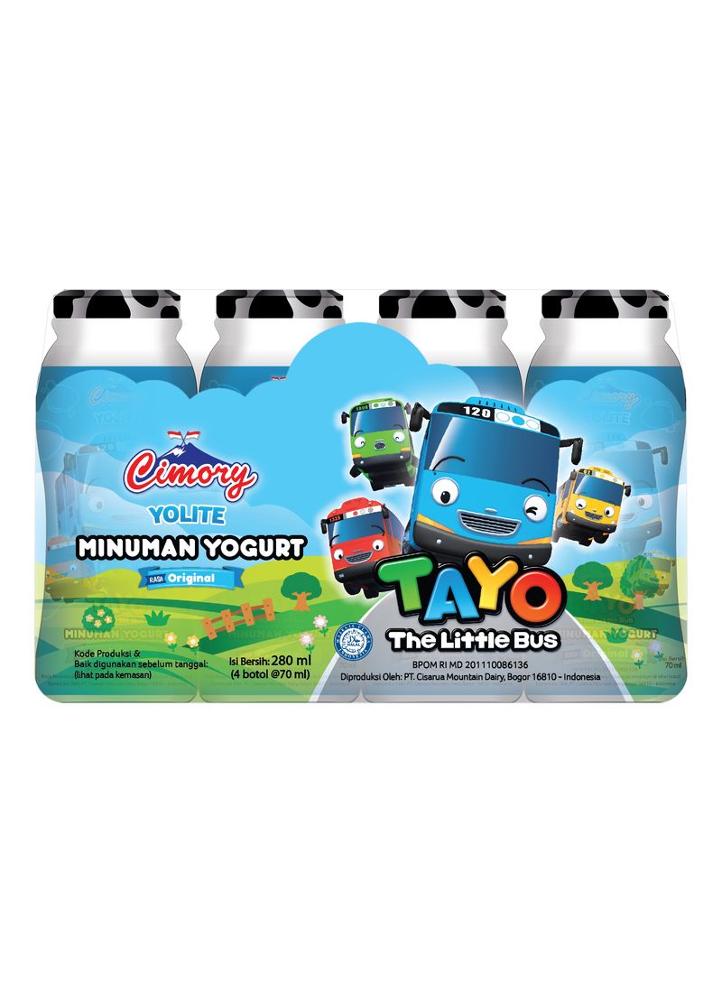 Cimory Yoghurt Drink Tayo Original 4x70ml Klikindomaret