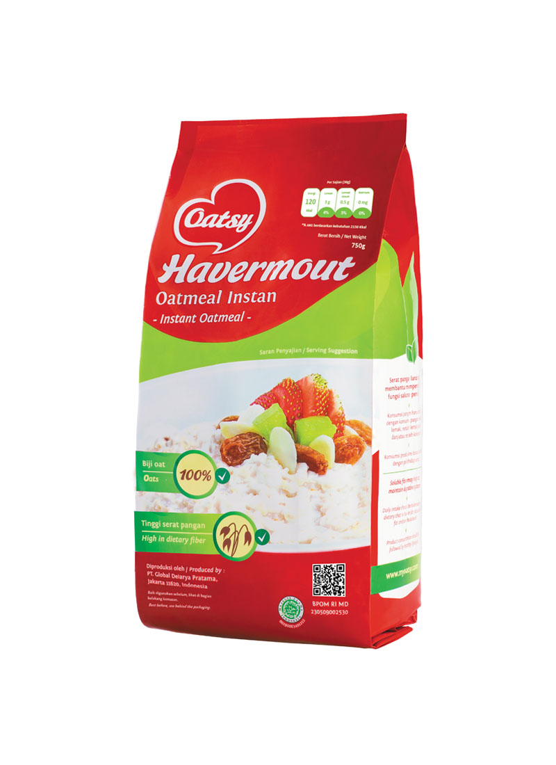 Oatsy HAVERMOUT INSTANT OATMEAL PCK 750g KlikIndomaret