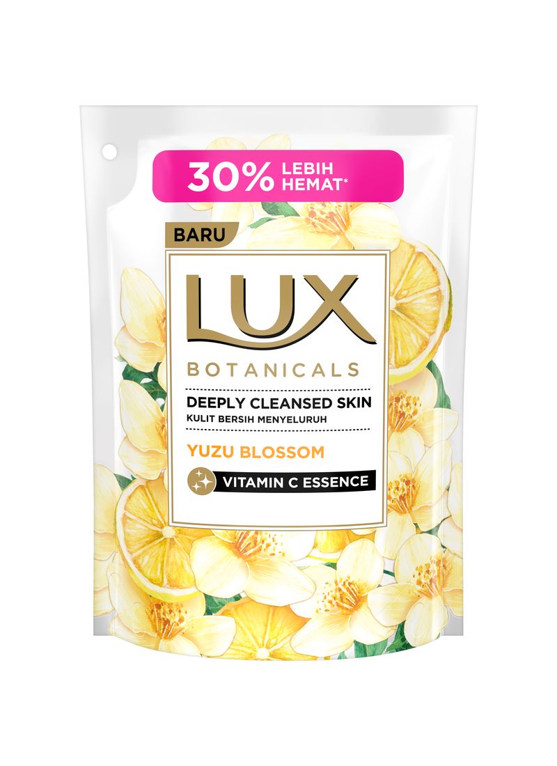 Lux Sabun Mandi Cair Refill Yuzu Blossom 450ml Klikindomaret