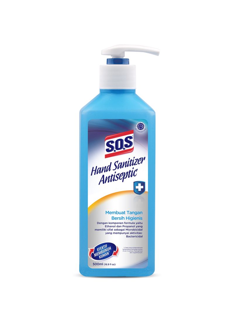 SOS Hand Sanitizer Antiseptic 500mL KlikIndomaret