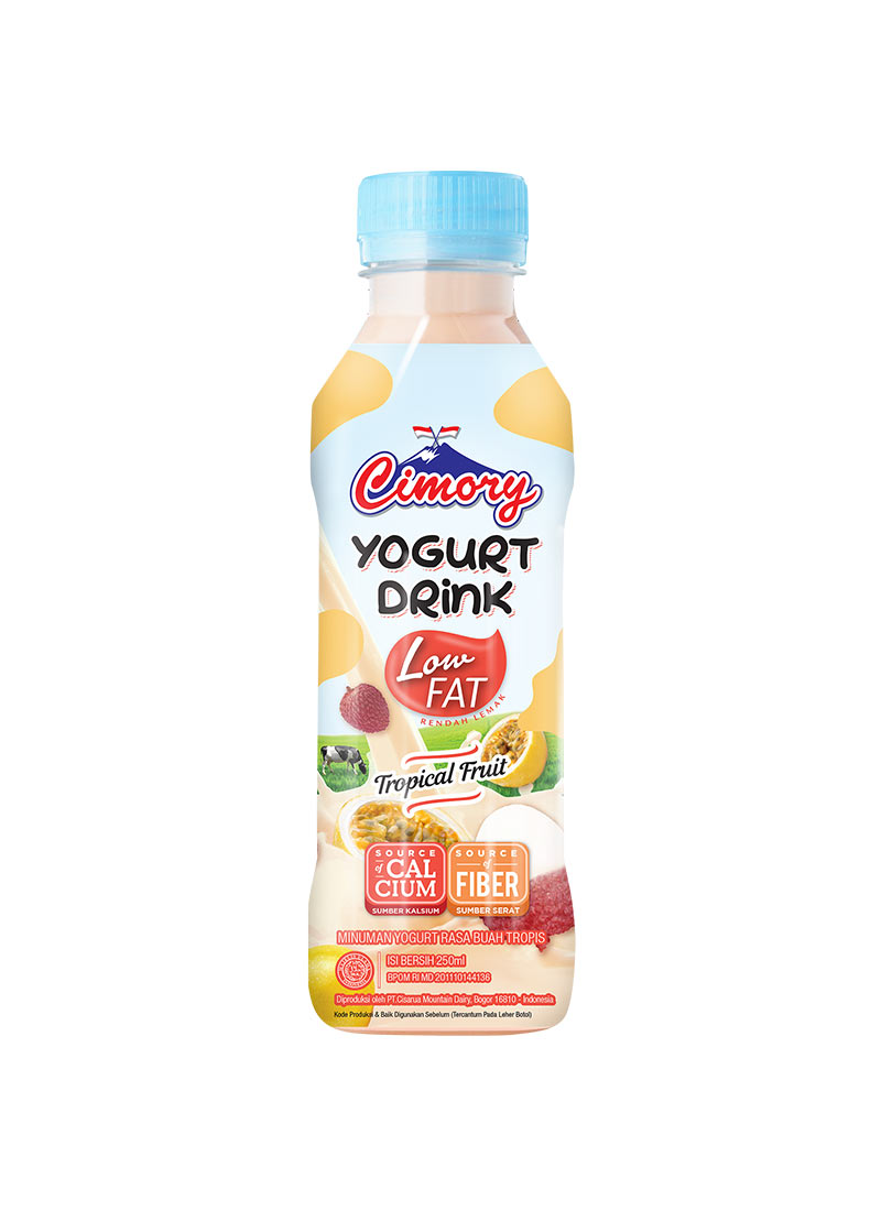 Cimory Yoghurt Drink Low Fat Tropical Fruit 250ml Klikindomaret