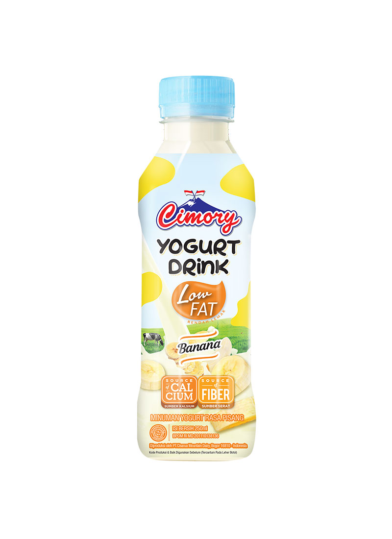 Cimory Yoghurt Drink Low Fat Banana 250ml Klikindomaret