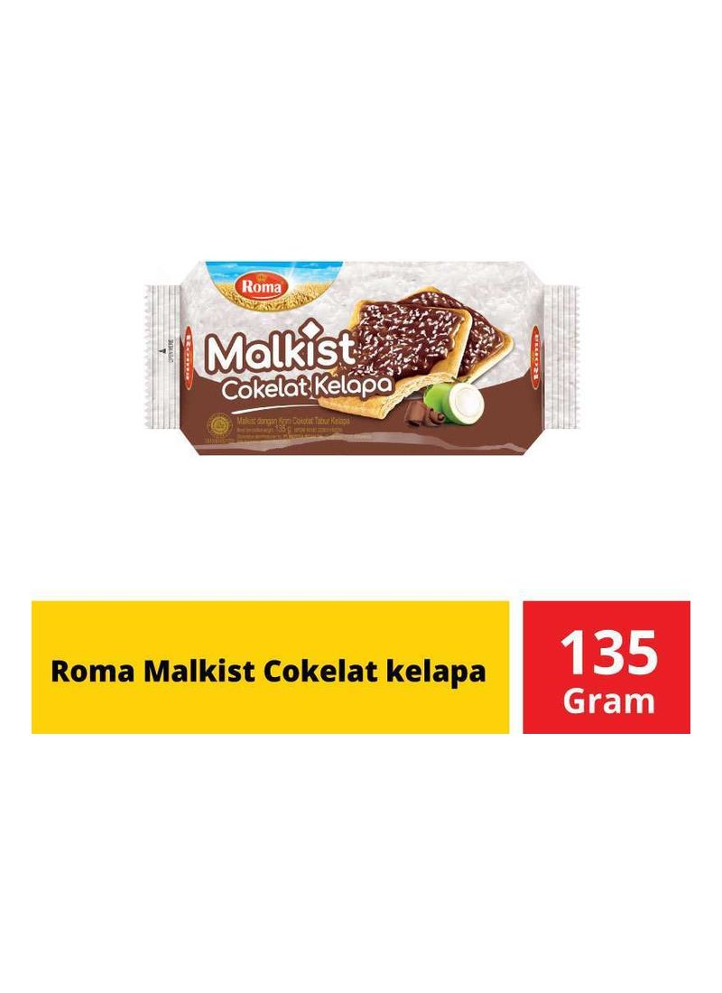 Roma Crackers Malkist Cokelat Kelapa 135g Klikindomaret