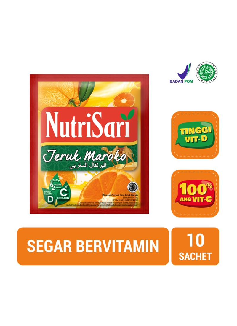 Nutrisari Instant Drink Jeruk Maroko 10X14g | Klik Indomaret