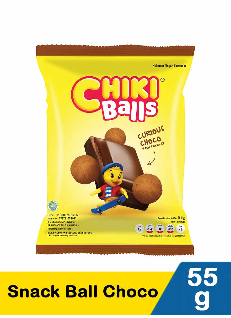 Chiki Balls Snack Chocolate 55g | KlikIndomaret