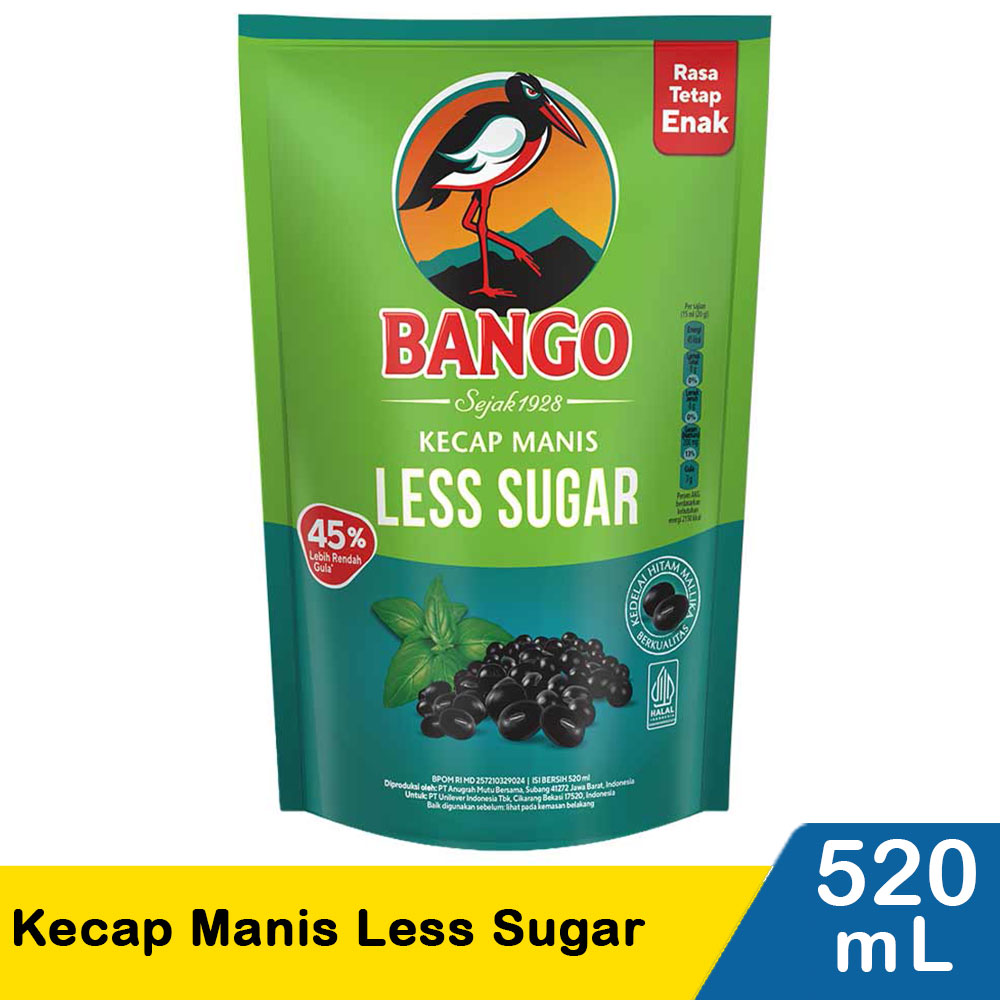 Bango Kecap Manis Light Pch 550ml Klikindomaret