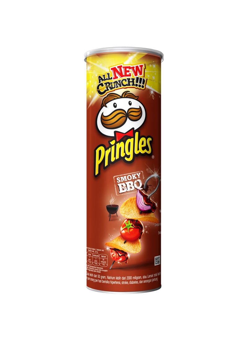 Pringles Potato Crisps Saucy Bbq 107g Klikindomaret