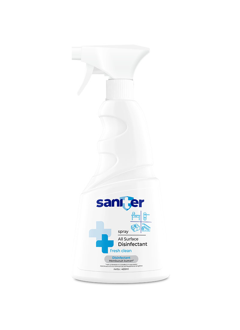 Saniter All Surface Disinfectant Spray Btl 450Ml 